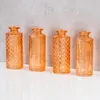 4er Set Vase Orange H14cm Glas Blumenvase Tischdeko Produktbild-Vorschau 6