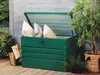 BELIANI Gartentruhe Dunkelgrün Metall 300 L 100 x 62 cm Produktbild-Vorschau 2