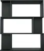 vidaXL Regál na knihy / rozdělovač místností černý 80x24x96 Náhled obrázku produktu 6