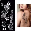 Henna Tattoo Schablone Airbrush Stencil Blume Produktbild-Vorschau 1