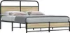 vidaXL Letto in metallo senza materasso rovere Sonoma Anteprima dell’immagine prodotto 2