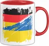 Ukraine Deutschland Flagge Halb Deutscher Halb Ukrainer Produktbild-Vorschau 1