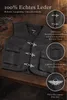 PAULGOS gilet in pelle biker cowl club waistcoat chopper Anteprima dell’immagine prodotto 6