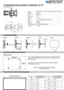 A technical diagram and specification sheet for a TV wall mount. Produktbild-Vorschau