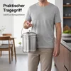 Küchenkomposteimer 5L aus Edelstahl, Biomülleimer mit Produktbild-Vorschau 6