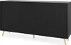Selsey - Bello Kommode mit Lamellen-Fronten 154 cm schwarz Produktbild-Vorschau 1