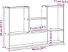 vidaXL Półka ścienna Artisan dąb 99x15x60 cm materiał Podgląd zdjęcia produktu 7