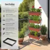 Jardinière verticale avec 4 bacs à fleurs 52 x 21 x 127 cm Voir les images du produit 2