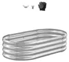 SucceBuy Aiuola rialzata in metallo 1200x600x290 mm, aiuola Anteprima dell’immagine prodotto 1