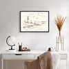 Gerahmtes Poster - Schwarzer Rahmen - Skizze Küste Laterne Produktbild-Vorschau 6