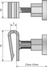 Jabema 2x Wandkonsolen für Haltelaschen, höhenverstellbar, Produktbild-Vorschau 5