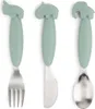 Done by Deer Kinderbesteck Set Easy-Grip Green Náhľad obrázku produktu 1