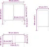 vidaXL Waschbeckenunterschrank Grau Sonoma 58x33x60 cm Produktbild-Vorschau 8