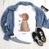 Mr. & Mrs. Panda Größe XL T-Shirt Hund Blume - Weiß - Produktbild-Vorschau 2