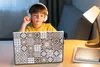 MuchoWow® Laptop Aufkleber Sticker Cover Muster - Vintage - Produktbild-Vorschau 3