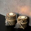 2er Set Teelichthalter Holz je 8,5cm hoch Kerzenhalter Produktbild-Vorschau 5