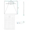 Technical drawing and dimensions of a shower tray. Náhled obrázku produktu