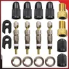 Presta Fahrradventil 4er Set inkl. Kappe & Schrader Adapter Produktbild-Vorschau 1