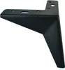 A black metal furniture leg against a white background. Voir les images du produit