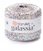 YarnArt Galassia Paillettengarn 5825 Weiß Disco 25g Produktbild-Vorschau 1