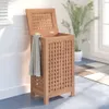 vidaXL Cestino per biancheria 35x25x60 cm in legno Anteprima dell’immagine prodotto 8