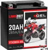 LANGZEIT YTX20CH-BS GEL Motorradbatterie 12V 20Ah 285AEN Produktbild-Vorschau 1