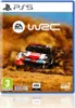 The image shows the front cover of a video game case for EA Sports WRC on PlayStation 5. A rally car is shown in action, kicking up dust. Podgląd zdjęcia produktu