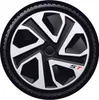 16" Zoll Radkappen Schwarz Silber Radzierblenden Radblenden Produktbild-Vorschau 3