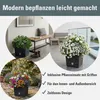 donica RATO LOW 40x40x41cm Antracyt rattan+wkład Podgląd zdjęcia produktu 12