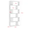 Bücherregal Regal mit 6 Ebenen 192 x 80 x 24 cm Raumteiler Produktbild-Vorschau 2