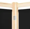 vidaXL 4-teiliger Raumteiler Schwarz 160 x 170 x 4 cm Stoff Produktbild-Vorschau 5