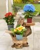 Teak Blumenständer Blumenpodest Pflanzentreppe Ständer Produktbild-Vorschau 8
