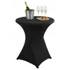 Stehtischhusse 80x110 cm – Schwarz – Stretch – Produktbild-Vorschau 1