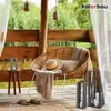 KOTARBAU® Dřevěná lucerna Grey 13,5 x 13,5 x 42 cm Zahradní Náhled obrázku produktu 6