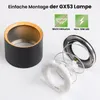 LUMILED Aufbauspot GX53 Fassung Schwarz Holz Akzent Feste Produktbild-Vorschau 5