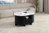 Design Couchtisch HCL-111 Oval Schublade Hochglanz Produktbild-Vorschau 2