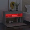 vidaXL Szafka nocna z oświetleniem LED betonowa szara Podgląd zdjęcia produktu 6