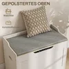 HOMCOM 103 Liter Aufbewahrungstruhe mit Deckel, Sitztruhe Produktbild-Vorschau 5