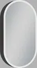 Specchiera con illuminazione Talos Oval Vento 45x80 cm nero Anteprima dell’immagine prodotto 2
