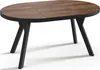 Designer Runder Ausziehbarer Esstisch - Loft-Stil, Produktbild-Vorschau 4