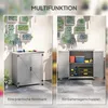 Outsunny Gartenschrank Holz Outdoor wetterfest Produktbild-Vorschau 4