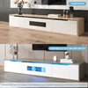 Mobile TV MODFU, finitura lucida, 180 cm, con illuminazione Anteprima dell’immagine prodotto 2