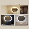 Badspiegel 100x70cm - Ovalmit LED Beleuchtung - LED Dual Produktbild-Vorschau 2