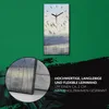 Wandkunst Leinwand Bild Uhr 30x60 Gemälde Abstrakte Winter Produktbild-Vorschau 5