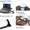 A collage of images showing features of a lap desk. Produktbild-Vorschau