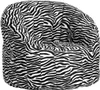 Runder gepolsterter Sessel, Zebra-Effekt, Maße 80 x 80 x 80 Produktbild-Vorschau 1