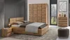 Manželská postel 180x200 GLENROSE s úložným prostorem - dub Náhled obrázku produktu 3