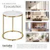 tectake® Beistelltisch Ellsa, Marmoroptik, Stahlgestell Produktbild-Vorschau 4