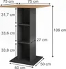 Bartisch Vicco Repose Goldkraft Eiche/Anthrazit 75 x 75 cm, Produktbild-Vorschau 2