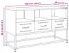vidaXL TV skrinka horčicovo žltá 100,5x39x60,5 cm oceľ Náhľad obrázku produktu 8